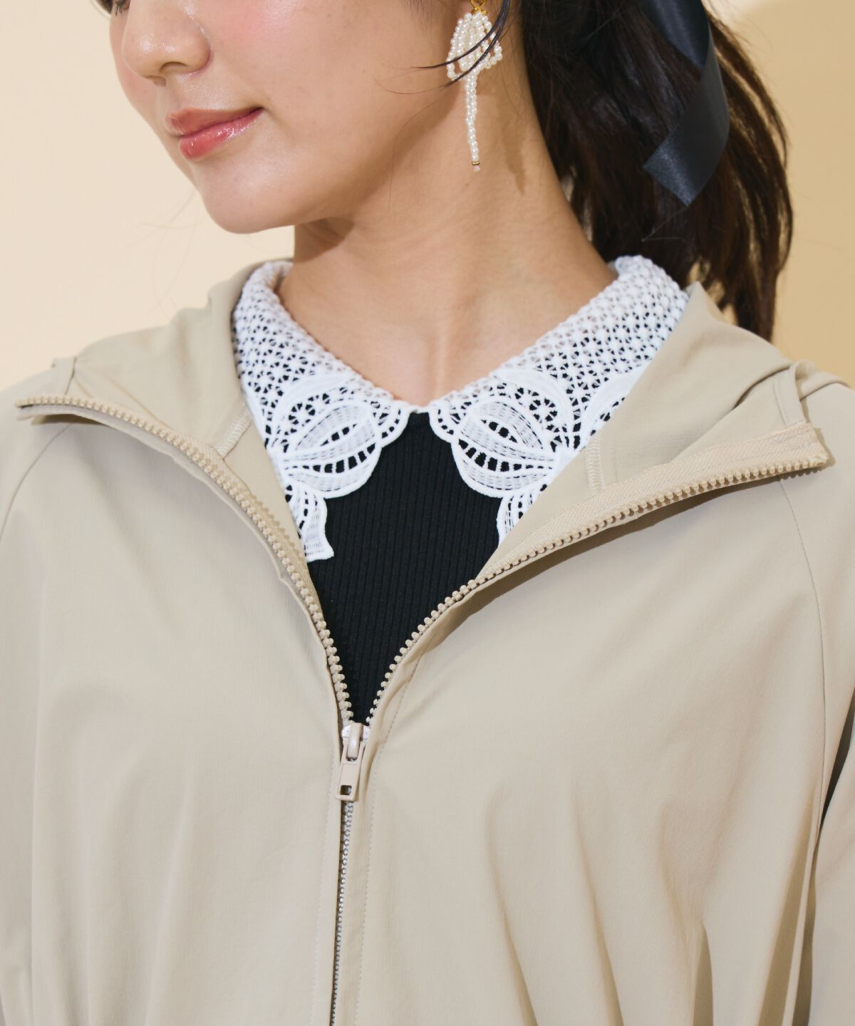 WILLSELECTION「UVカットペプラムブルゾン」|ブルゾン・スタジャン|