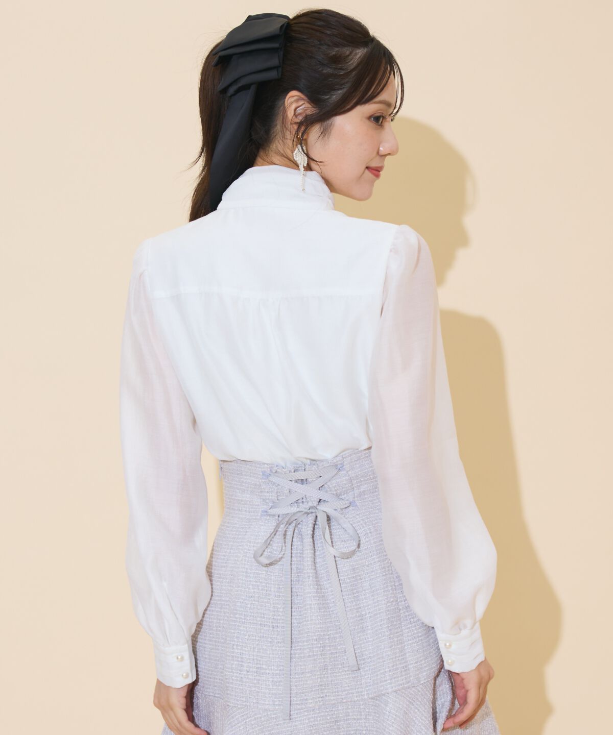 WILLSELECTION「ボリュームリボンタイブラウス」|シャツ・ブラウス|