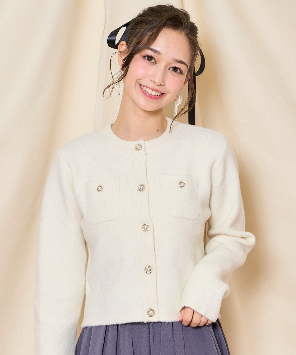 WILLSELECTION「モヘアライクニットジャケット」|カーディガン|