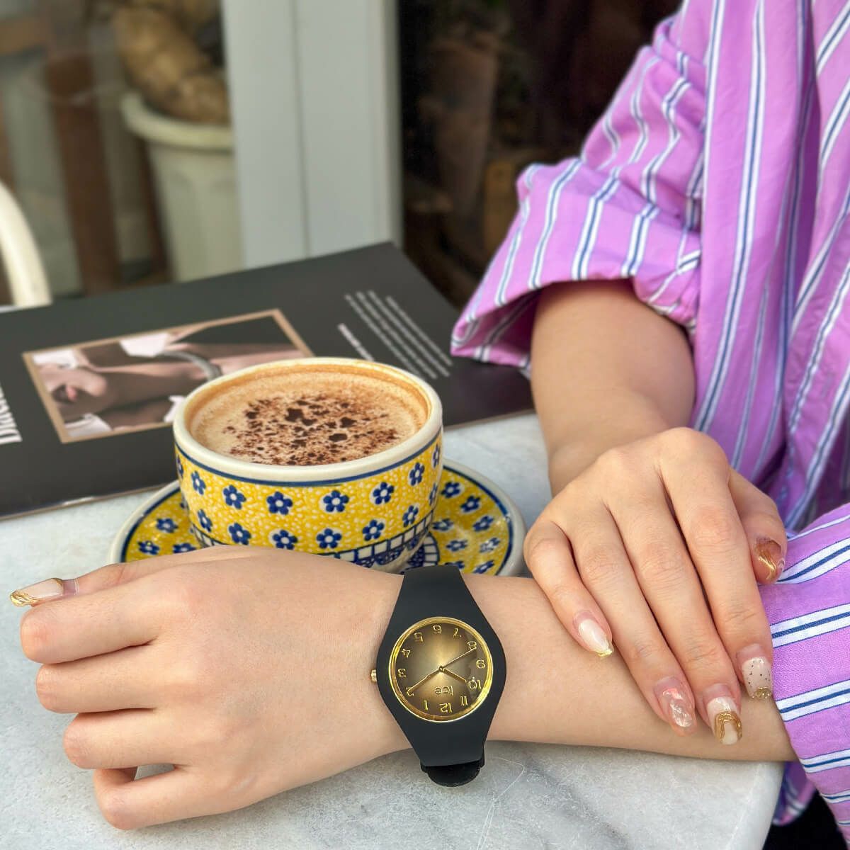 ICE-WATCH「〈ICE-WATCH(ｱｲｽｳｫｯﾁ)〉ICE glam secret ﾌﾞﾗｯｸ ｽﾓｰﾙ+」|腕時計|