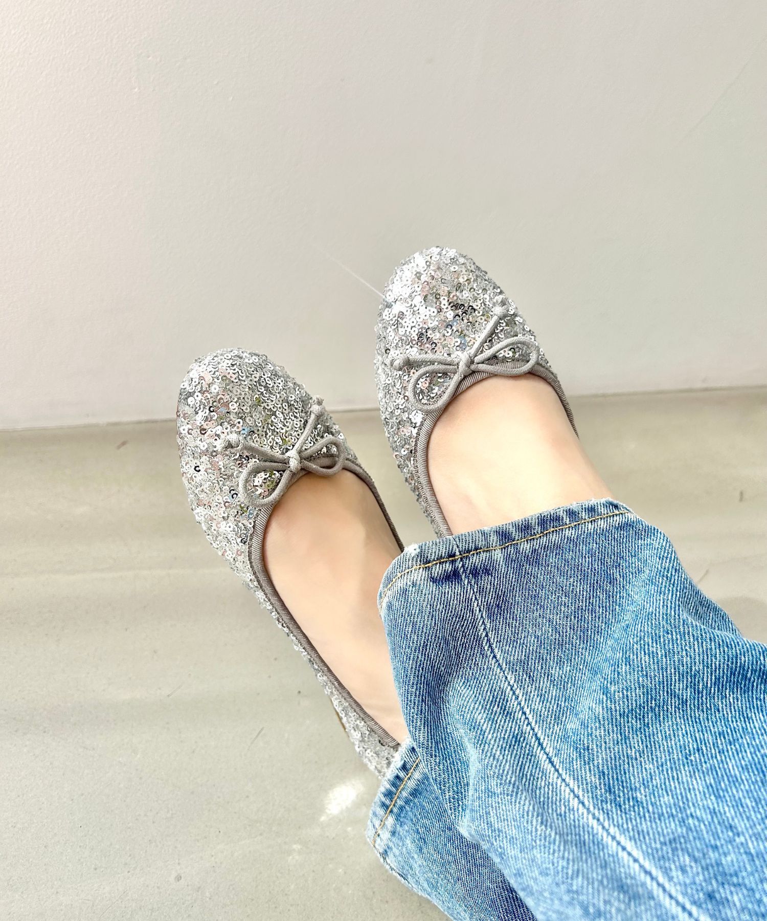 ORiental TRaffic「スパンコールバレエシューズ/41122」|パンプス|