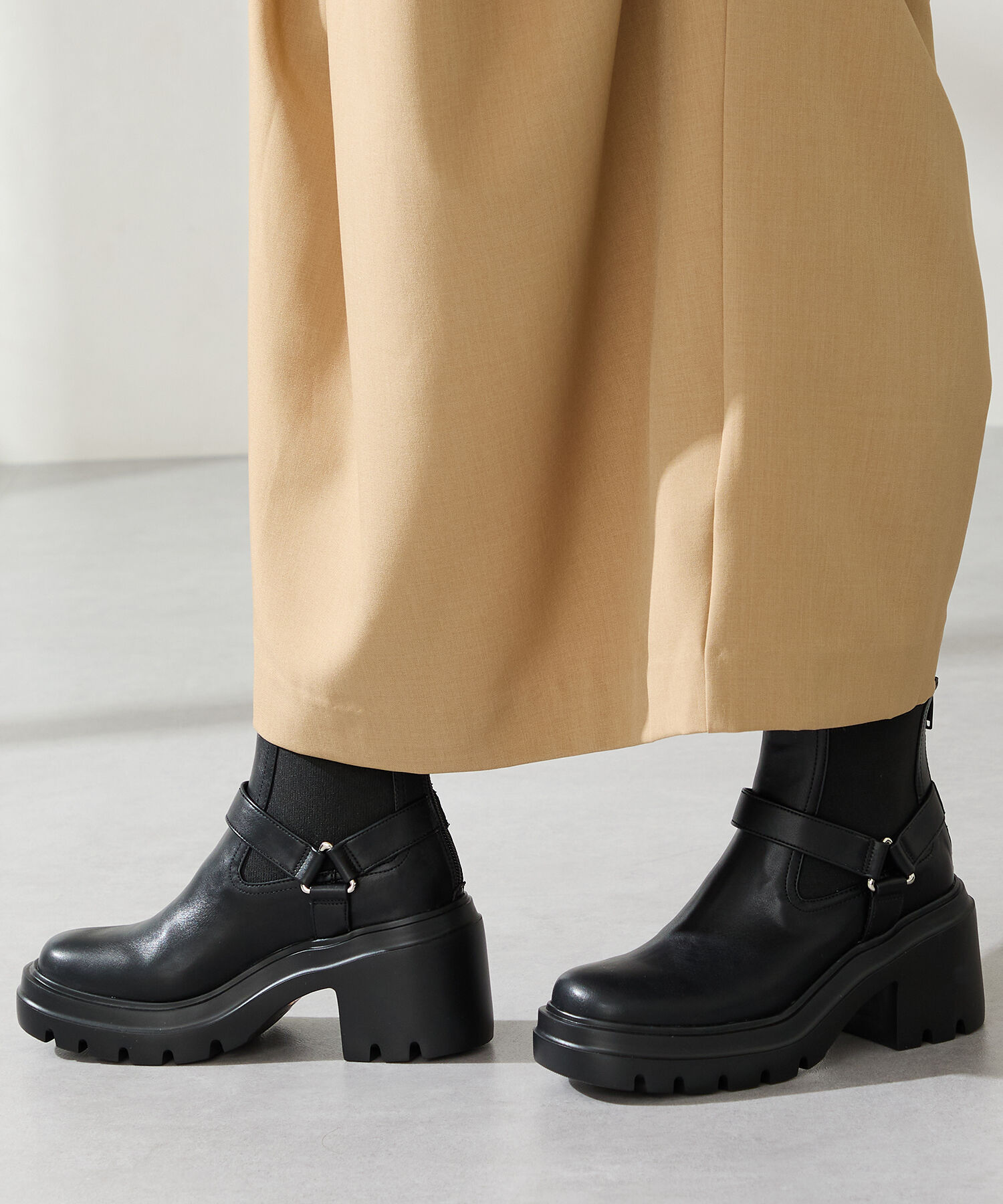 ORiental TRaffic「ゴアベルト エンジニアブーツ /51415 厚底」|ショートブーツ|