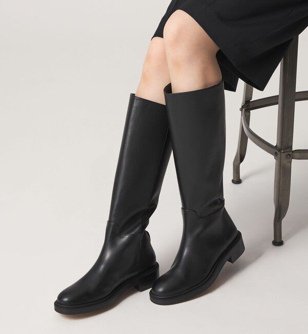 ODETTE E ODILE「バックジップジョッキー ロングブーツ40&uarr;」|ロングブーツ|
