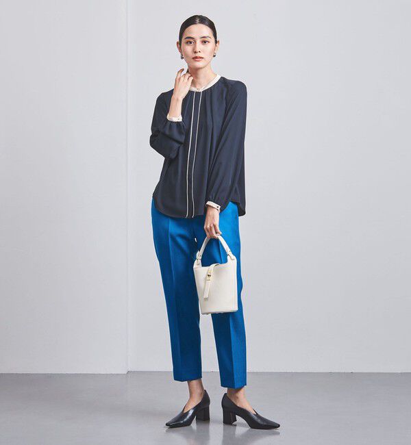 UNITED ARROWS「バイカラー パイピング ブラウス」|シャツ・ブラウス|