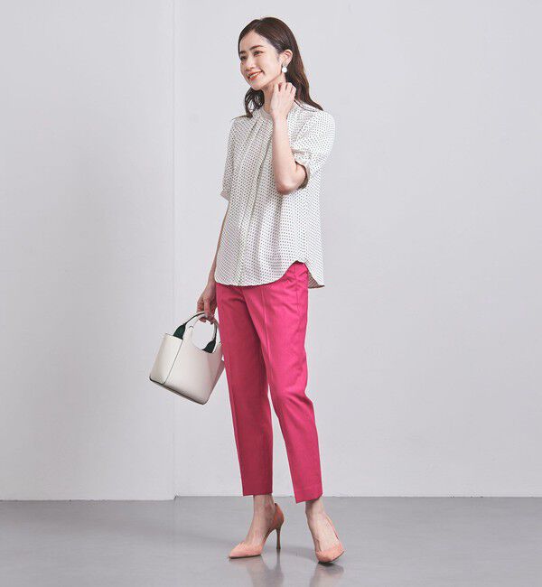 UNITED ARROWS「バイカラーパイピング ショートスリーブ ブラウス」|シャツ・ブラウス|