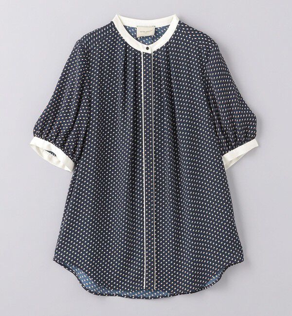 UNITED ARROWS「バイカラーパイピング ショートスリーブ ブラウス」|シャツ・ブラウス|