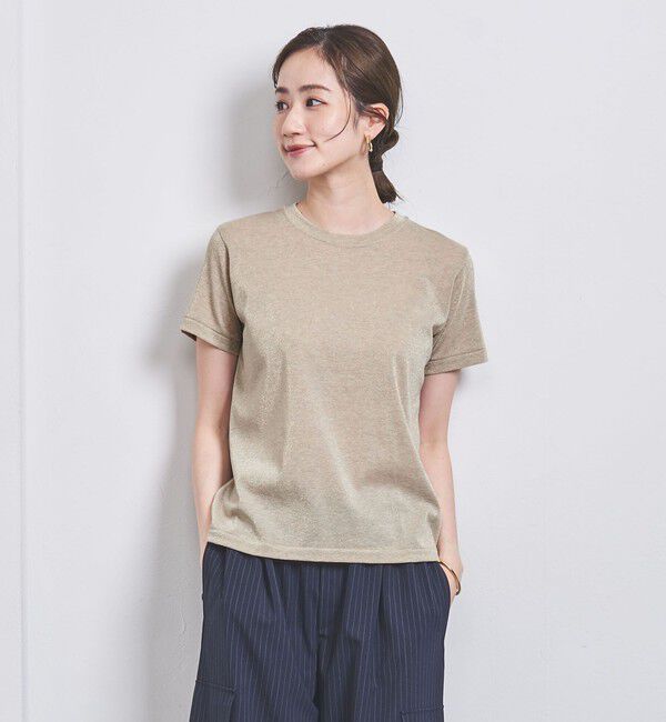UNITED ARROWS「ラメ Tシャツ」|Tシャツ・カットソー|GOLD