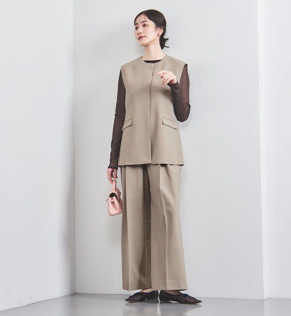 UNITED ARROWS「ノーカラー ベスト」|ベスト・ジレ|