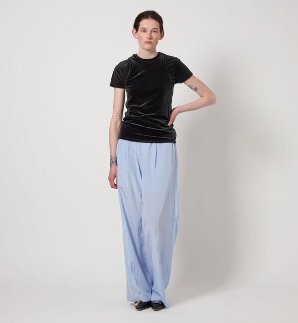 AEWEN MATOPH「＜AEWEN MATOPH＞シアー ベロア Tシャツ」|Tシャツ・カットソー|