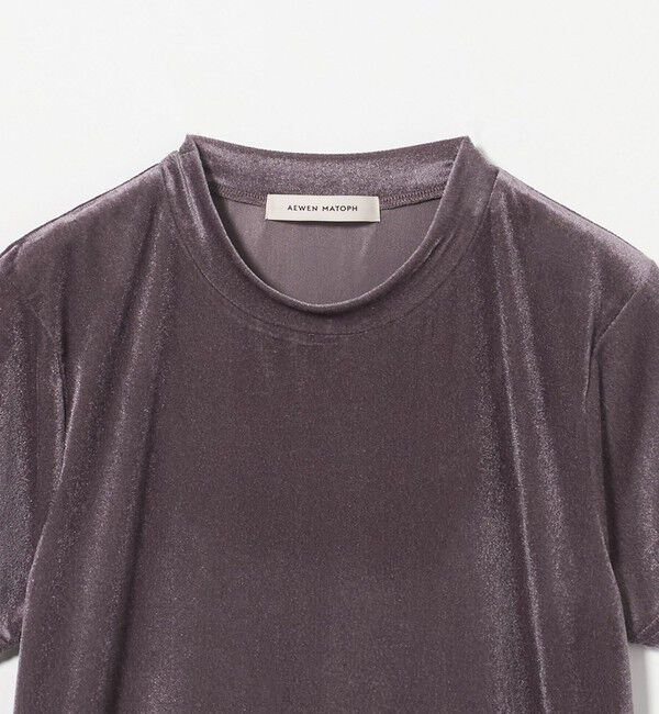 AEWEN MATOPH「＜AEWEN MATOPH＞シアー ベロア Tシャツ」|Tシャツ・カットソー|