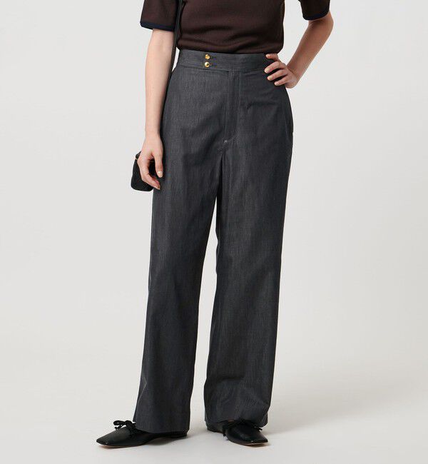 UNITED ARROWS「コットン デニムライク ワイドパンツ」|その他|