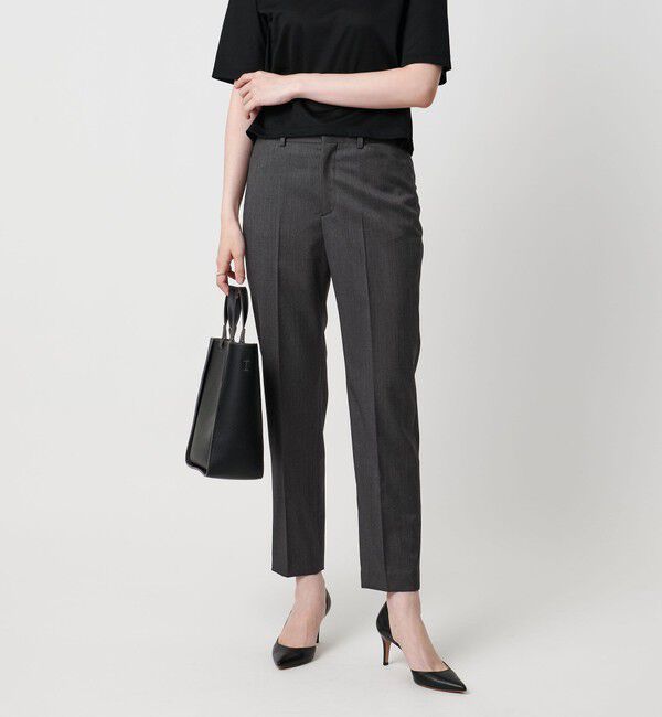 UNITED ARROWS「Vitale Barberis Canonico スリムテーパードパンツ」|スラックス|DK.GRAY