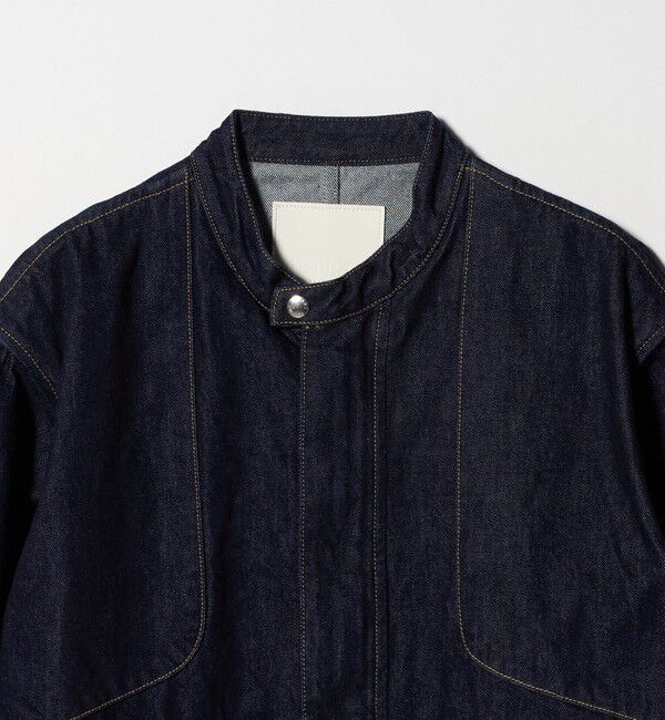 ASTRAET「＜ASTRAET＞デニム ノーカラー ジップブルゾン UNISEX」|デニムジャケット|