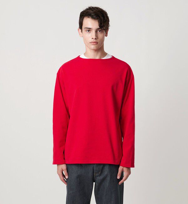 UNITED ARROWS「吊り編み天竺 バスクシャツ 「SLOW &　」」|Tシャツ・カットソー|