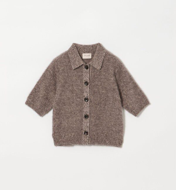 UNITED ARROWS「フォックスカシミヤ ショートスリーブ ポロニット」|ニット・セーター|