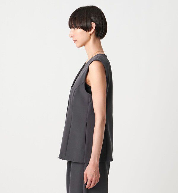 UNITED ARROWS「ダブルクロス ベスト -ウォッシャブル-」|ベスト・ジレ|