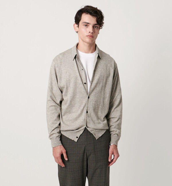 UNITED ARROWS「ピマコットン アルパカ ポロカラー カーディガン」|カーディガン|