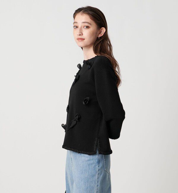 UNITED ARROWS「BROCHE  フラワーモチーフ ニット」|ニット・セーター|