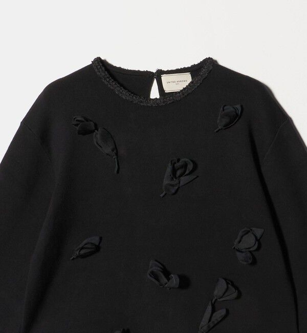 UNITED ARROWS「BROCHE  フラワーモチーフ ニット」|ニット・セーター|