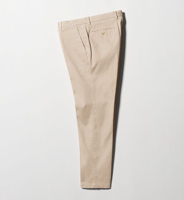 UNITED ARROWS「ピケ ガーメントダイ スリムテーパード ノープリーツパンツ」|チノ|