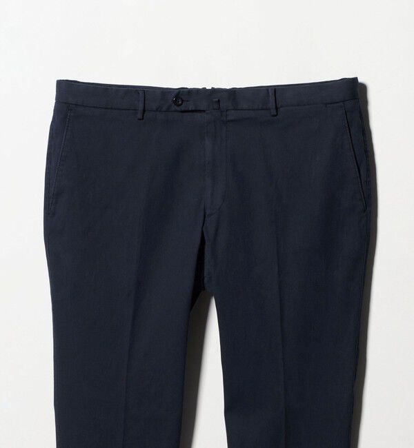 UNITED ARROWS「ピケ ガーメントダイ スリムテーパード ノープリーツパンツ」|チノ|