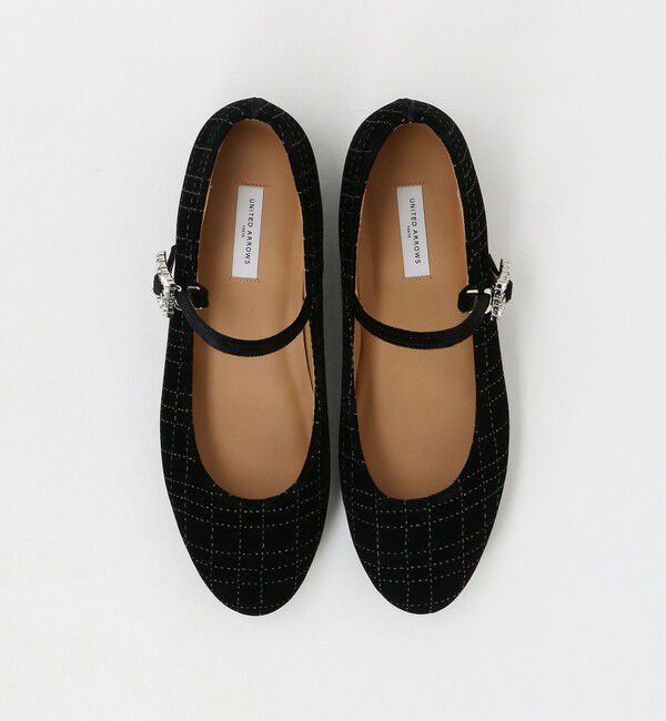 UNITED ARROWS「グリッター ベルベット メリージェーン シューズ」|その他|