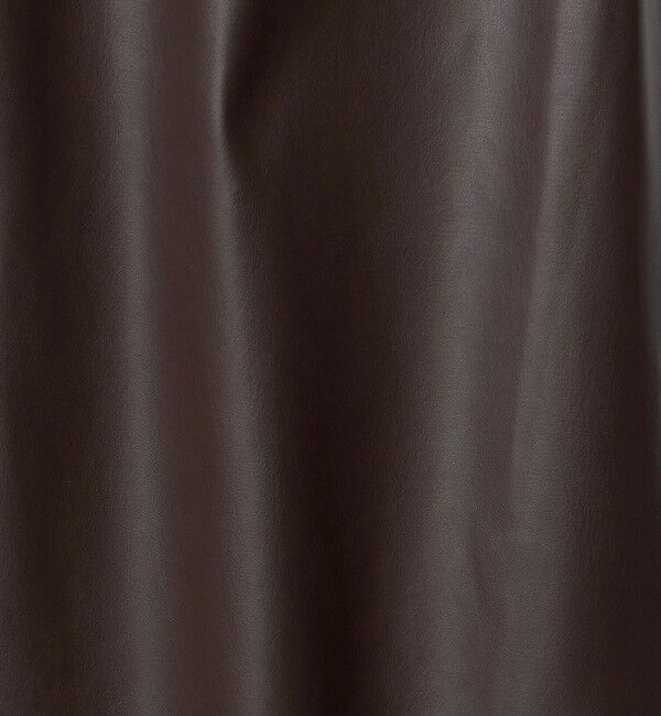 UNITED ARROWS「レザーライク ストレート パンツ ウォッシャブル」|チノ|