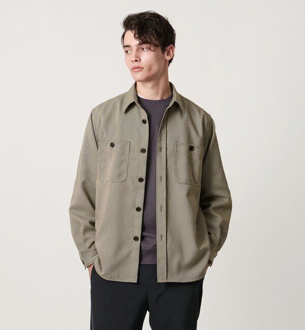 UNITED ARROWS「ツイードライク ダブルポケット オーバー シャツ」|シャツ・ブラウス|
