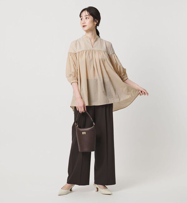 UNITED ARROWS「エンブロイダリー チュニック ‐ウォッシャブル‐」|シャツ・ブラウス|