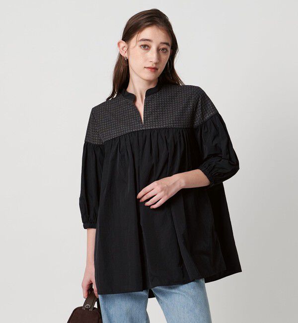 UNITED ARROWS「エンブロイダリー チュニック ‐ウォッシャブル‐」|シャツ・ブラウス|