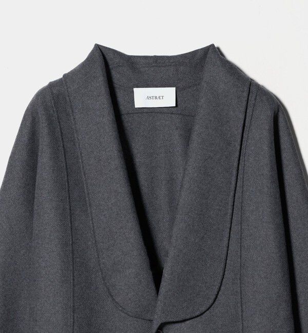 ASTRAET「＜ASTRAET＞スソタック ショールカラー リバーコート」|チェスターコート|