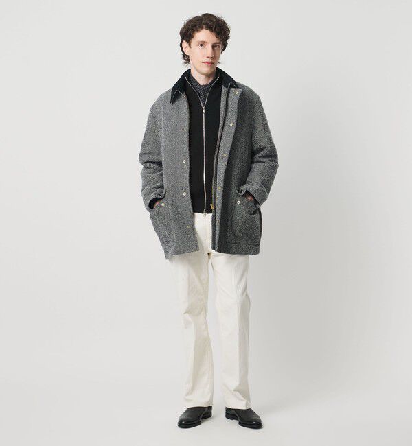 UNITED ARROWS「ヘリンボーン ミドルレングス フィールドジャケット」|テーラードジャケット|