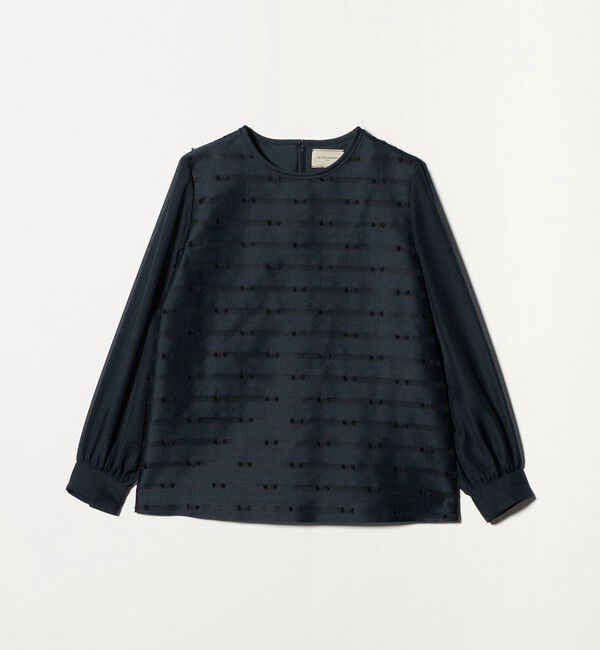 UNITED ARROWS「リボン カットジャガード ブラウス」|シャツ・ブラウス|