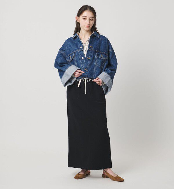 UNITED ARROWS「＜SACRA＞ボリュームスリーブ デニムジャケット」|デニムジャケット|