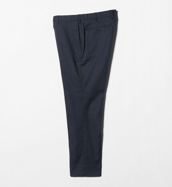 UNITED ARROWS「クールモーション ドビー サイドエクステンド ノープリーツスラックス COMFORT EASY‐MODEL　接触冷感　吸」|スラックス|NAVY