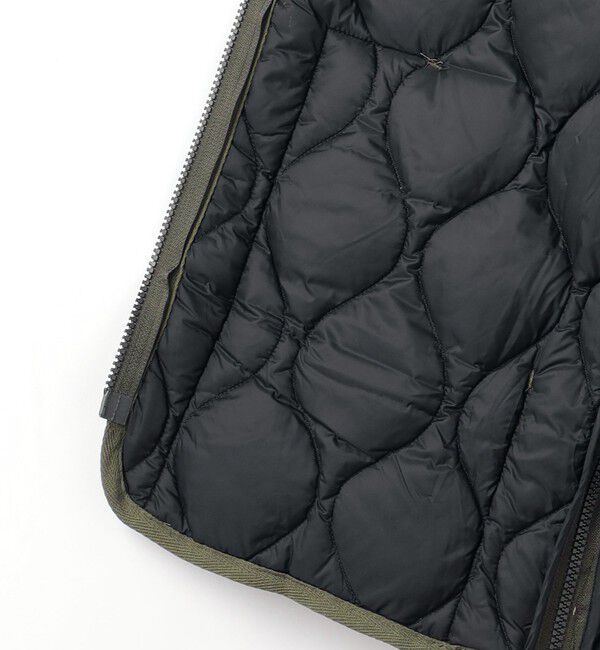 UNITED ARROWS green label relaxing「＜TAION＞ミリタリー Vネック ダブルジップ ダウンベスト」|ダウンベスト・ベスト|