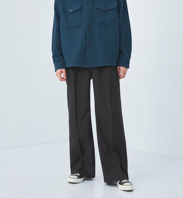 UNITED ARROWS green label relaxing「＜Wrangler＞ランチャー フレア ワイドパンツ」|その他|BLACK