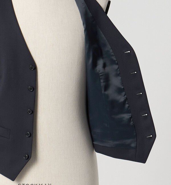 UNITED ARROWS green label relaxing「A+ TWPU サージ スリム 5B セットアップベスト -ウォッシャブル-」|スーツ|