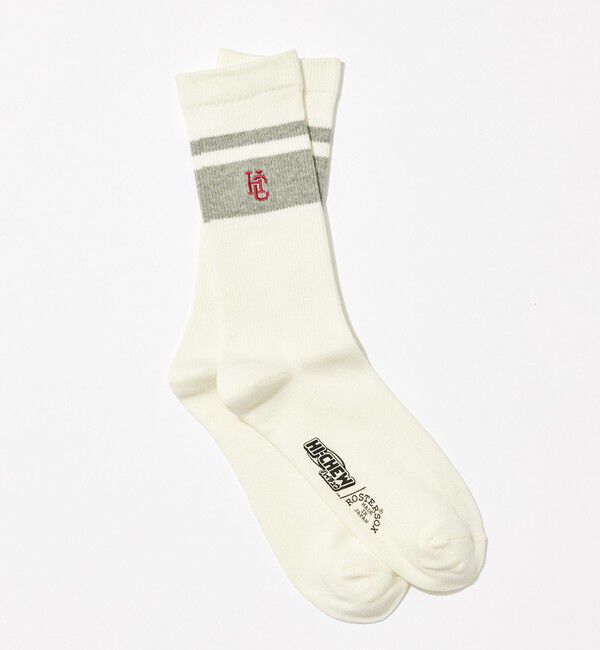 UNITED ARROWS green label relaxing「【別注】＜ハイチュウ&times;ROSTER SOX&times;GLR＞ソックス 靴下」|ソックス|WHITE