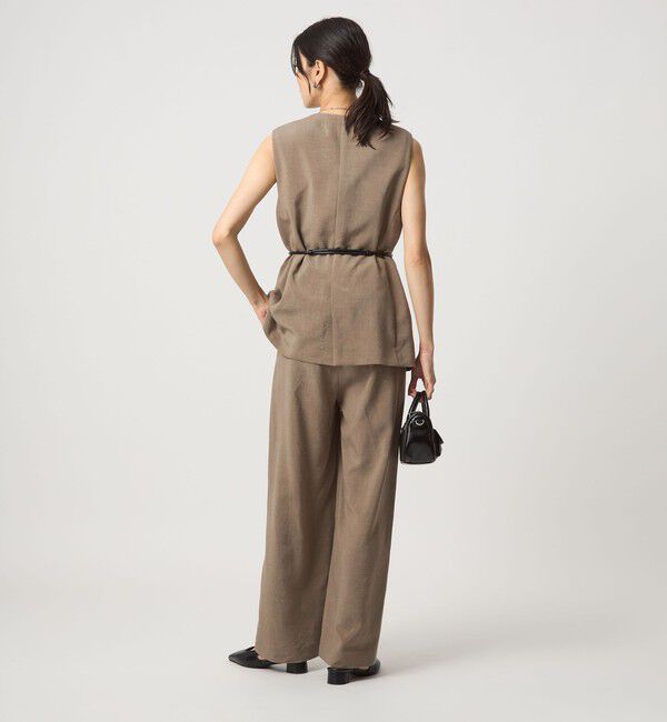 UNITED ARROWS green label relaxing「［size SHORT/TALLあり］パウダリー ワイド パンツ」|その他|