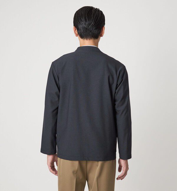 UNITED ARROWS green label relaxing「A+ ウールライク 1B ノーカラージャケット -ウォッシャブル・ストレッチ-」|ノーカラージャケット|