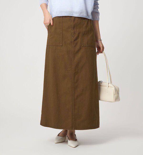 UNITED ARROWS green label relaxing「デニム スカート」|台形|MD.BROWN