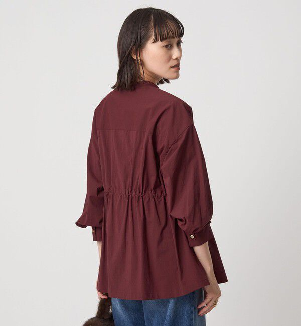 UNITED ARROWS green label relaxing「ウエスト ギャザー ハオリ ロングスリーブ シャツ」|シャツ・ブラウス|