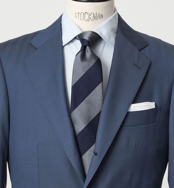 UNITED ARROWS green label relaxing「GLR ジャパン ヴィンテージ 8.0cm ストライプ1 ネクタイ」|ネクタイ・蝶ネクタイ|NAVY