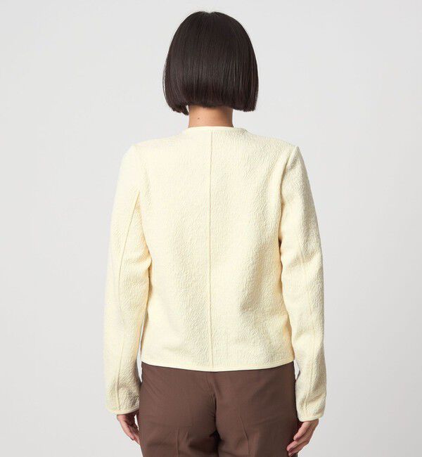 UNITED ARROWS green label relaxing「ブリスタージャカード ノーカラー カットソー カーディガン」|カーディガン|