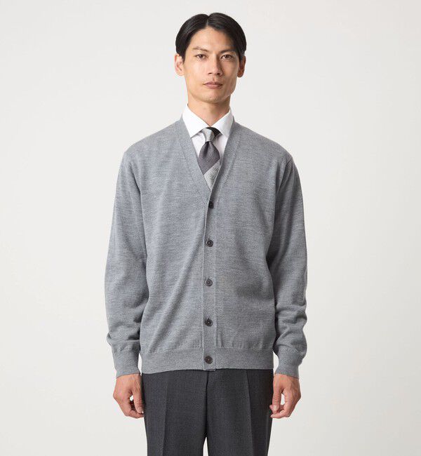 UNITED ARROWS green label relaxing「Super 120's ハイゲージ ニット カーディガン」|カーディガン|