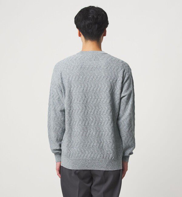 UNITED ARROWS green label relaxing「ジグザグ ミックス クルーネック ニット」|ニット・セーター|
