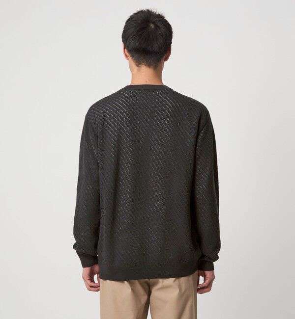 UNITED ARROWS green label relaxing「メッシュ レイヤード クルーネック ニット」|ニット・セーター|