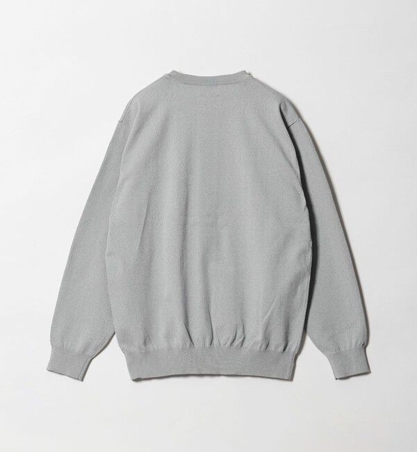 UNITED ARROWS green label relaxing「A+ MOULINE ポリエステル クルーネック ニット -ウォッシャブル-」|ニット・セーター|