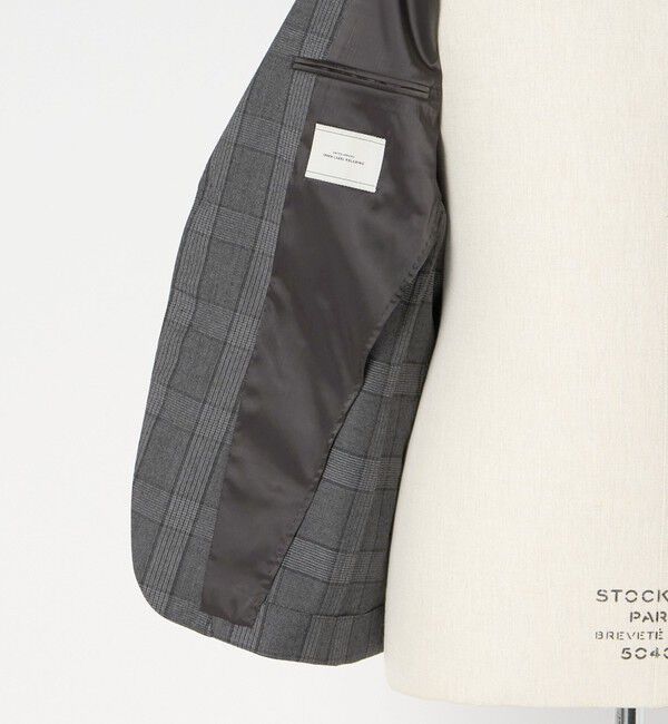 UNITED ARROWS green label relaxing「GLR CLOTH フラノ柄 2B RG ジャケット -ストレッチ-」|テーラードジャケット|